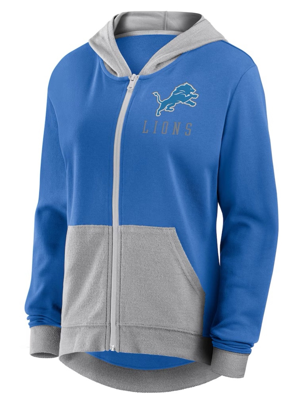 🔥 DETROIT LIONS NWT WOMEN'S "HIT IT" FRENCH TERRY FULL-ZIP HOODIE 🔥